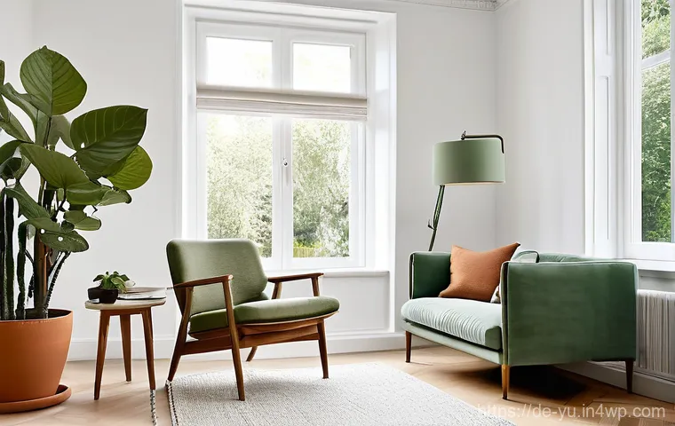 기술 피로 완화를 위한 환경 조성 - **Prompt:** A serene and inviting "digital-free zone" within a modern, Scandinavian-style apartment....